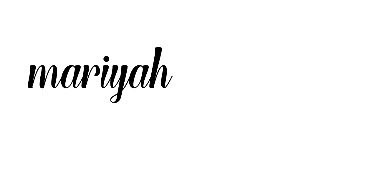 Signature of mariyah-