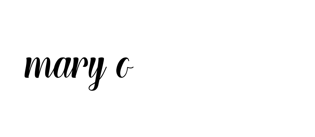 Signature of mary-o