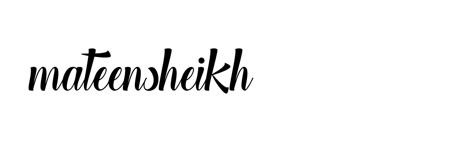 Signature of mateensheikh