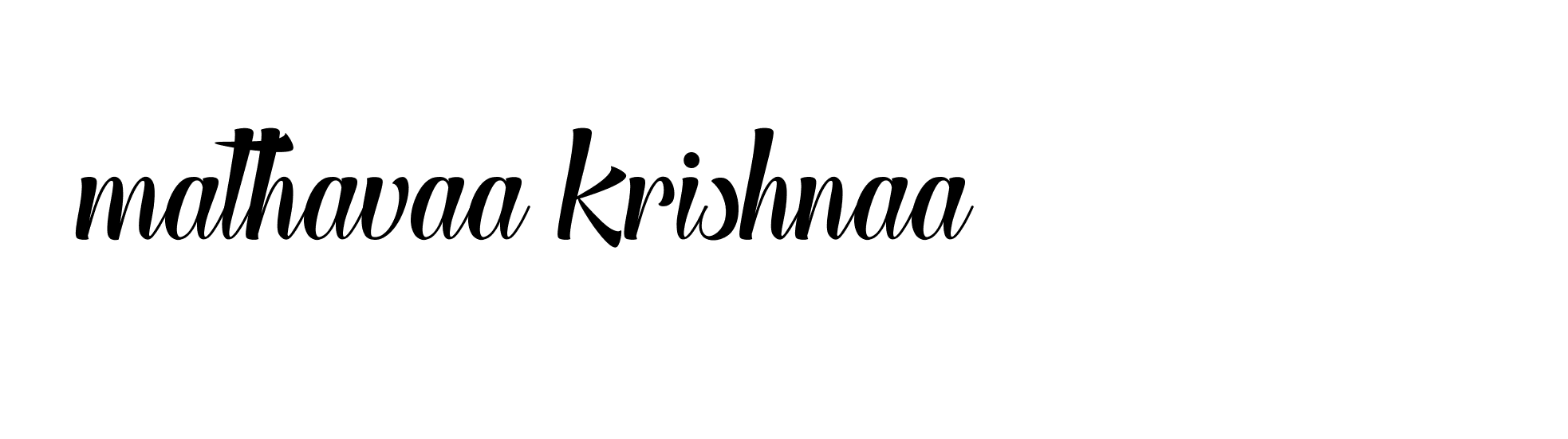 Signature of mathavaa-krishnaa-