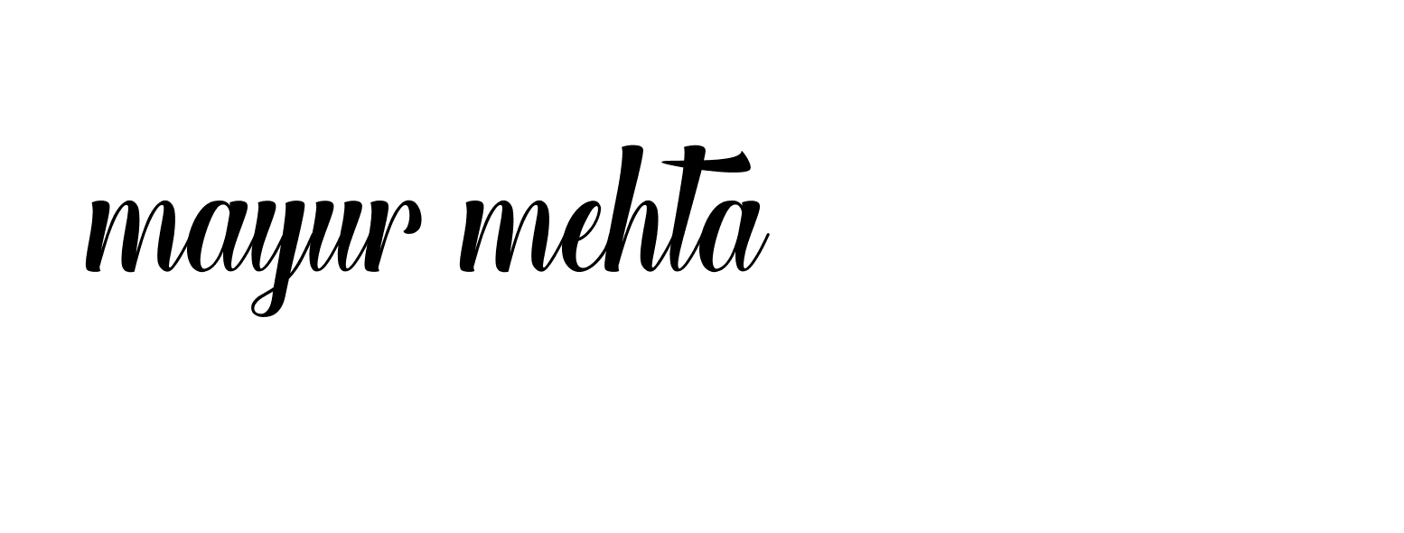 Signature of mayur-mehta