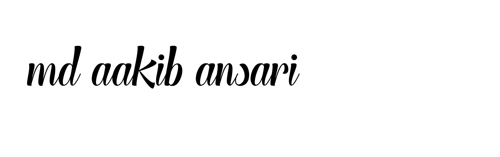 Signature of md-aakib-ansari