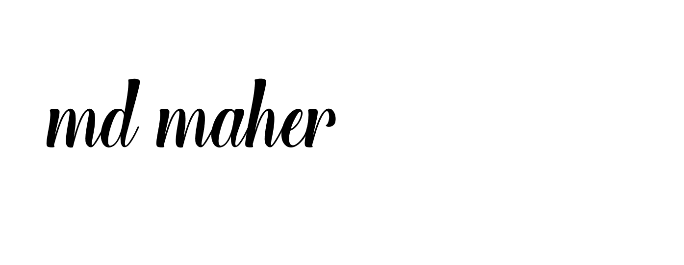 Signature of md-maher