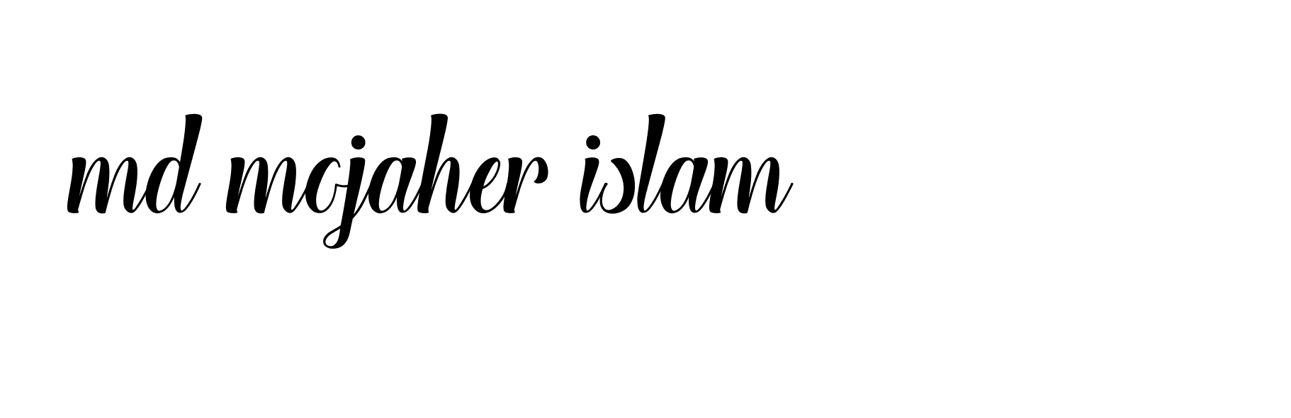 Signature of md-mojaher-islam