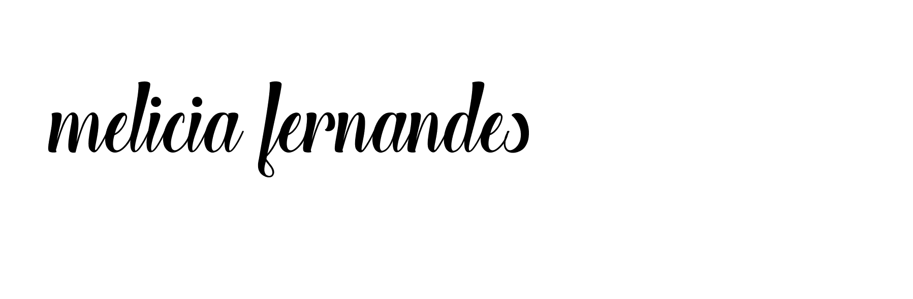 Signature of melicia-fernandes-