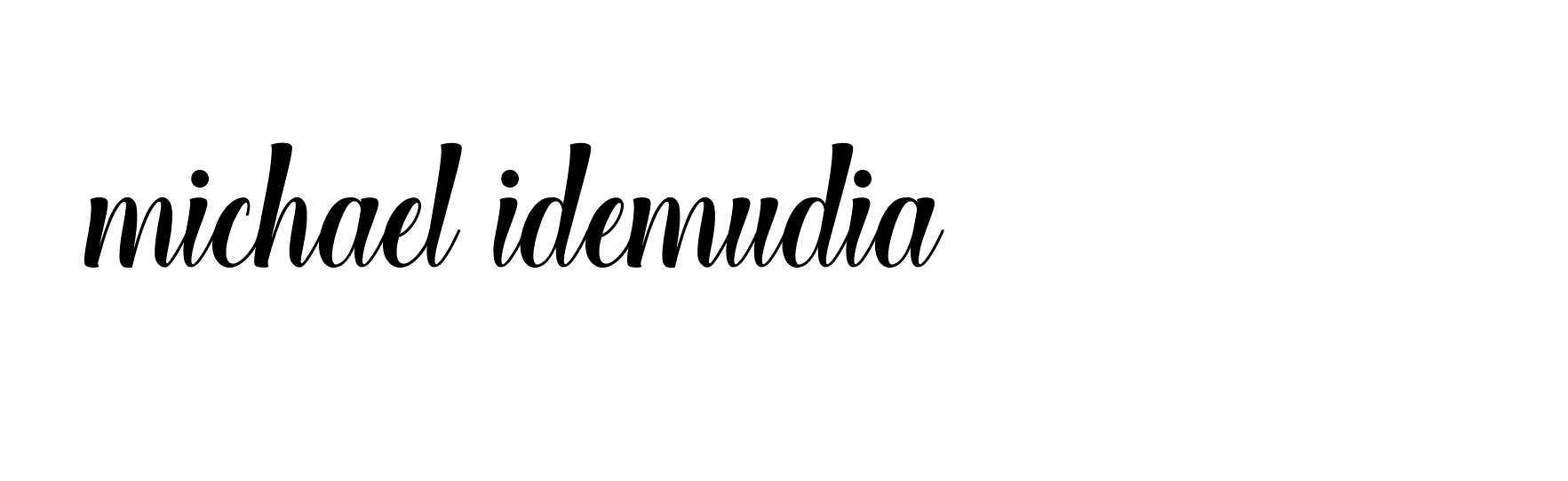 Signature of michael-idemudia