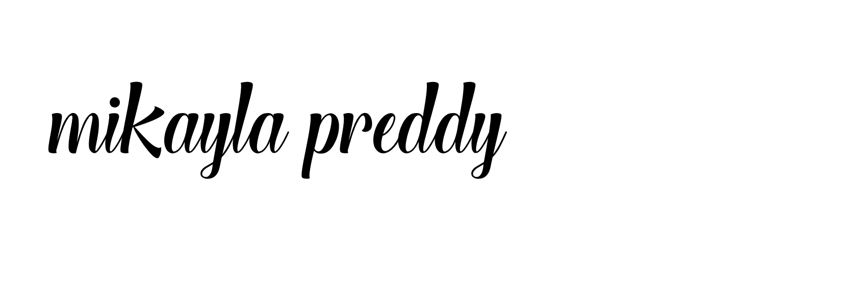 Signature of mikayla-preddy