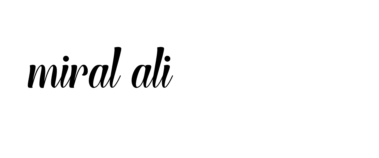 Signature of miral-ali