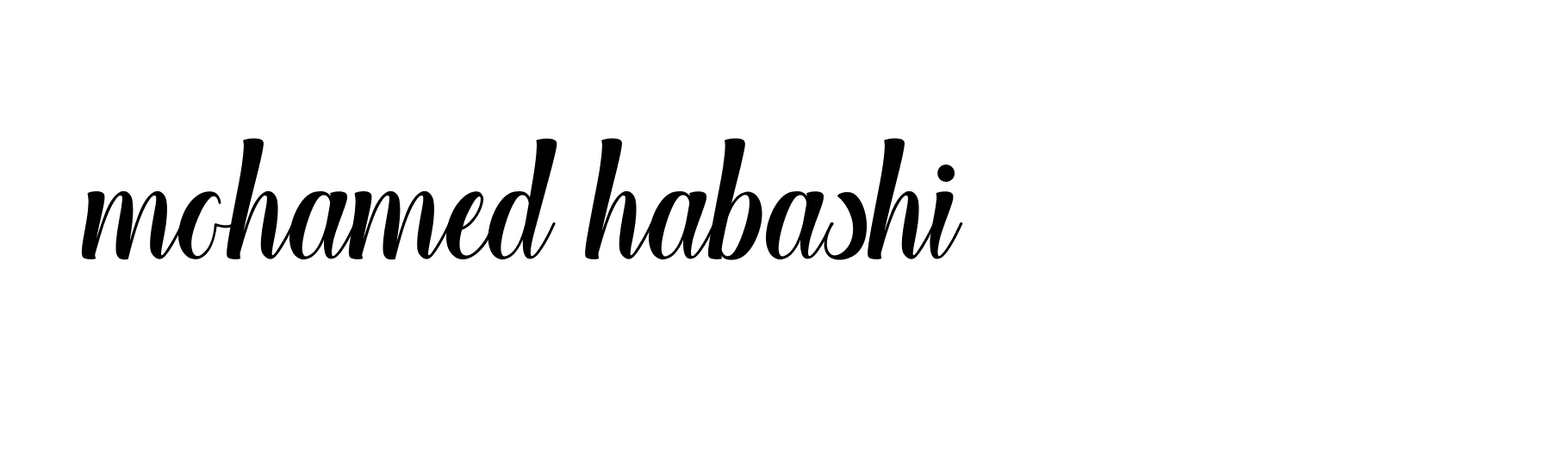 Signature of mohamed-habashi