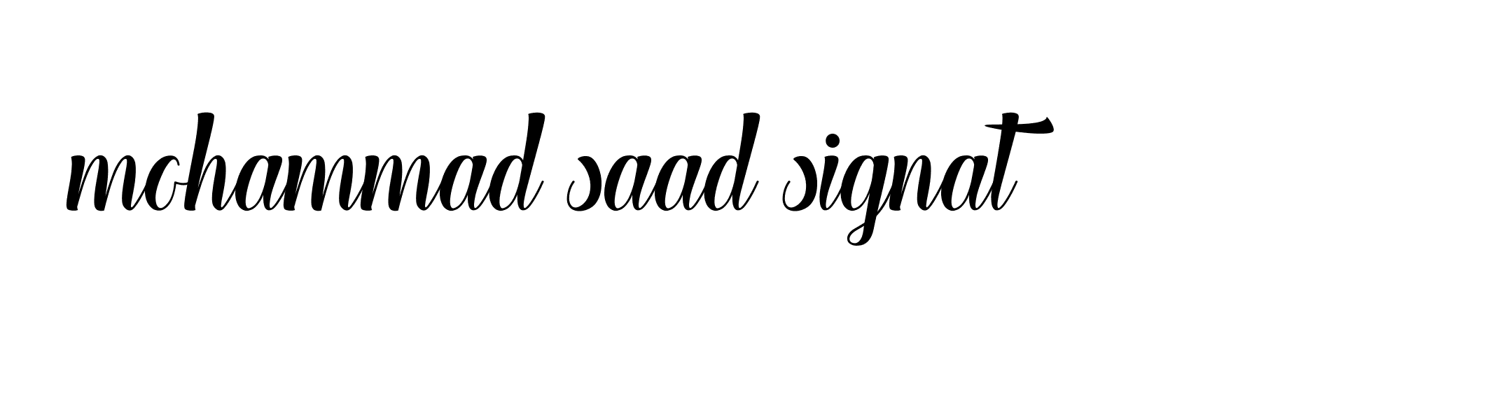 Signature of mohammad-saad-signat