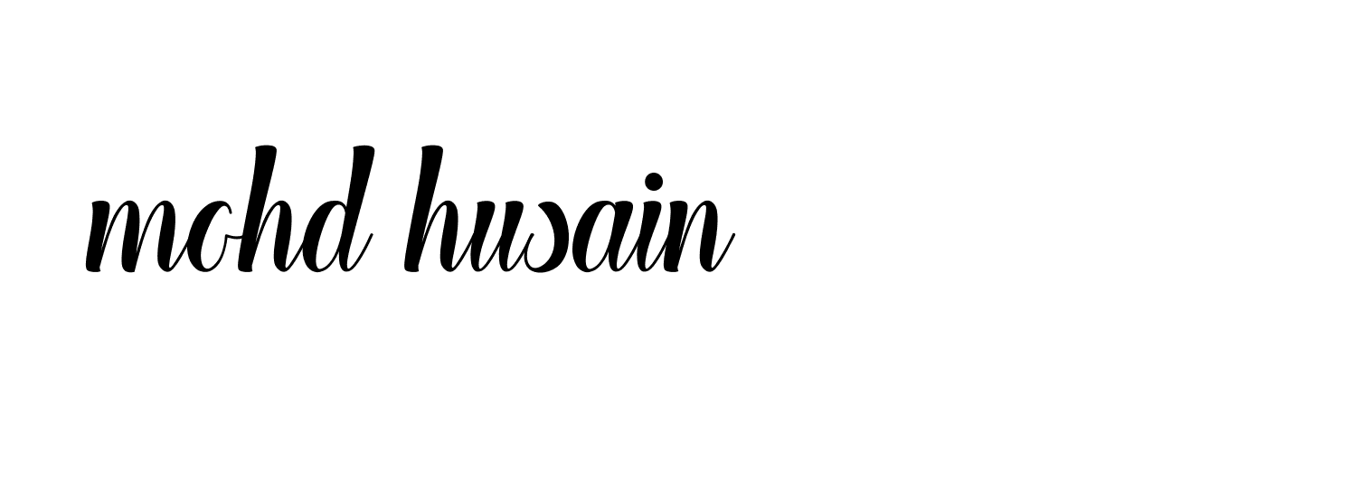 Signature of mohd-husain