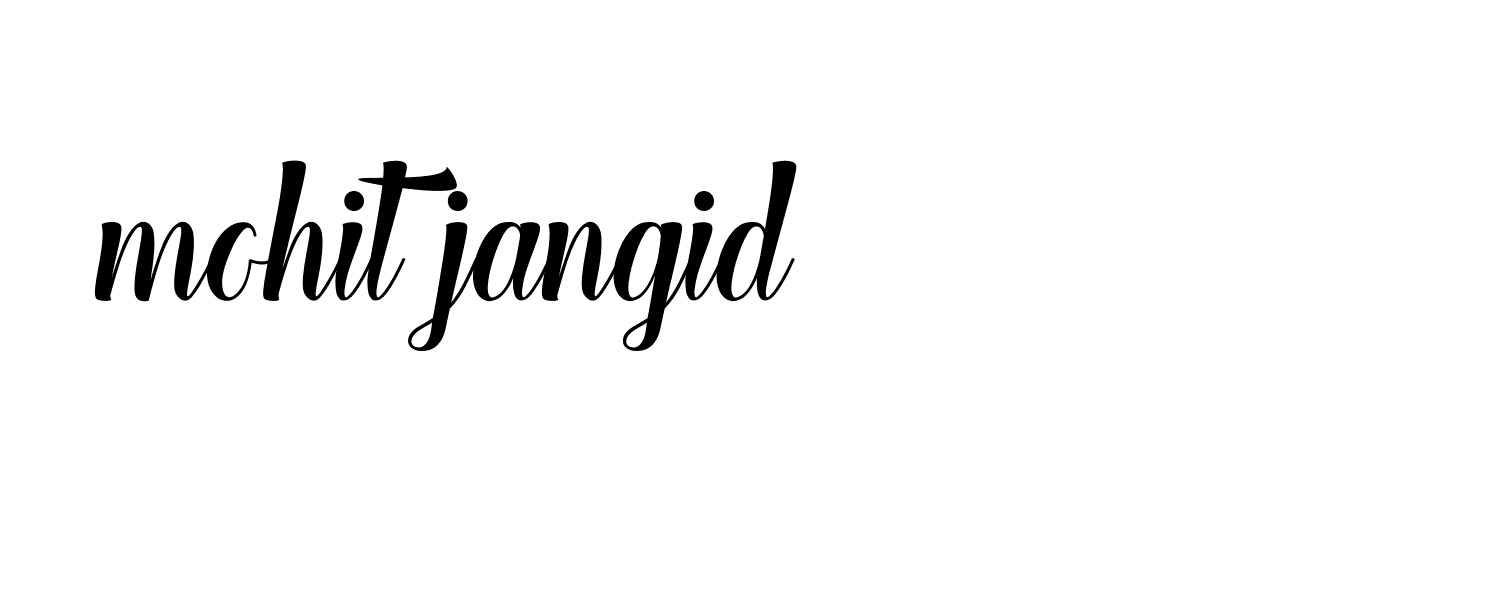 Signature of mohit-jangid