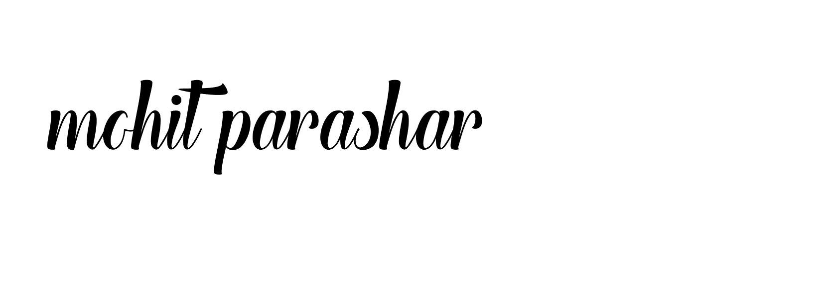 Signature of mohit-parashar