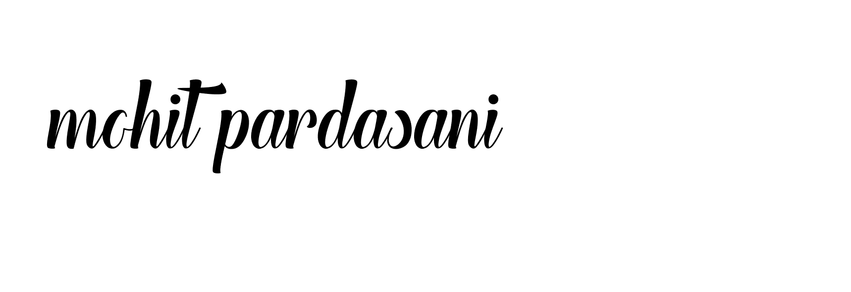 Signature of mohit-pardasani