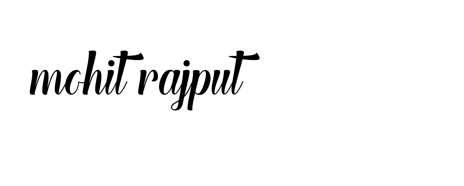 Signature of mohit-rajput