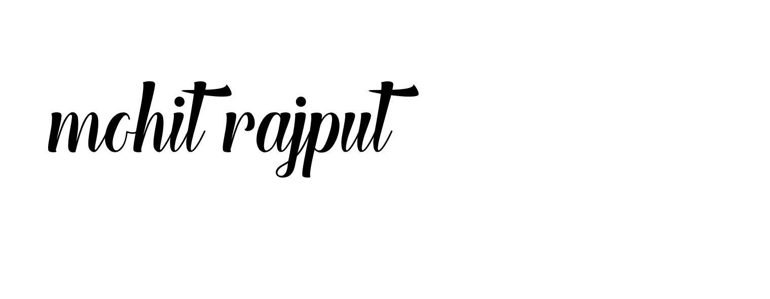 Signature of mohit-rajput-