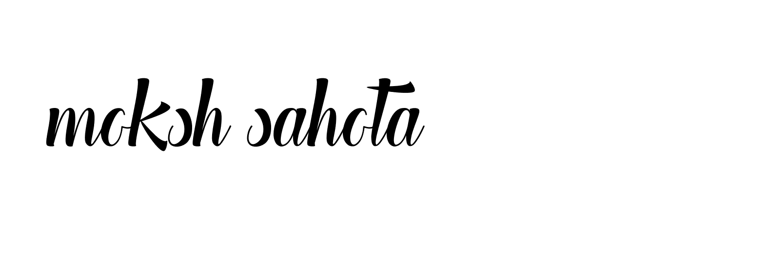 Signature of moksh-sahota