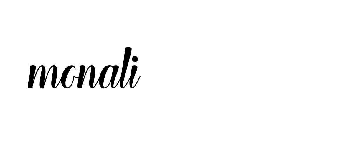 Signature of monali-