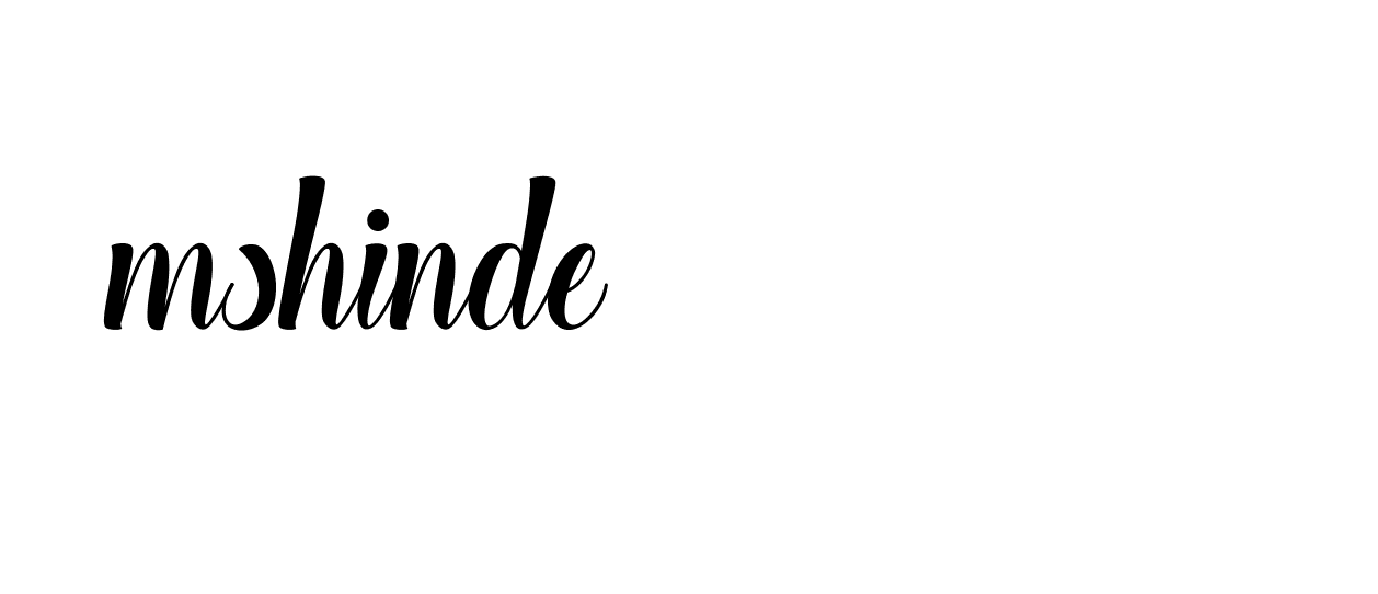 Signature of mshinde