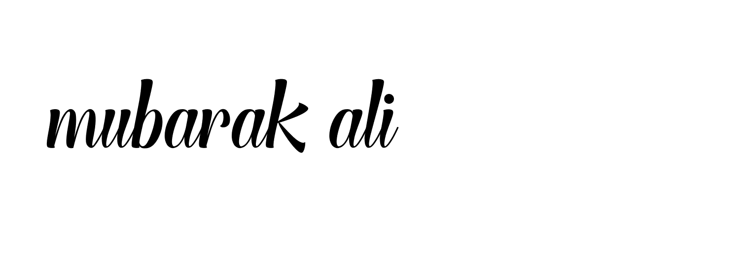 Signature of mubarak-ali