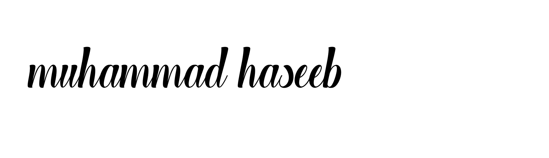 Signature of muhammad-haseeb