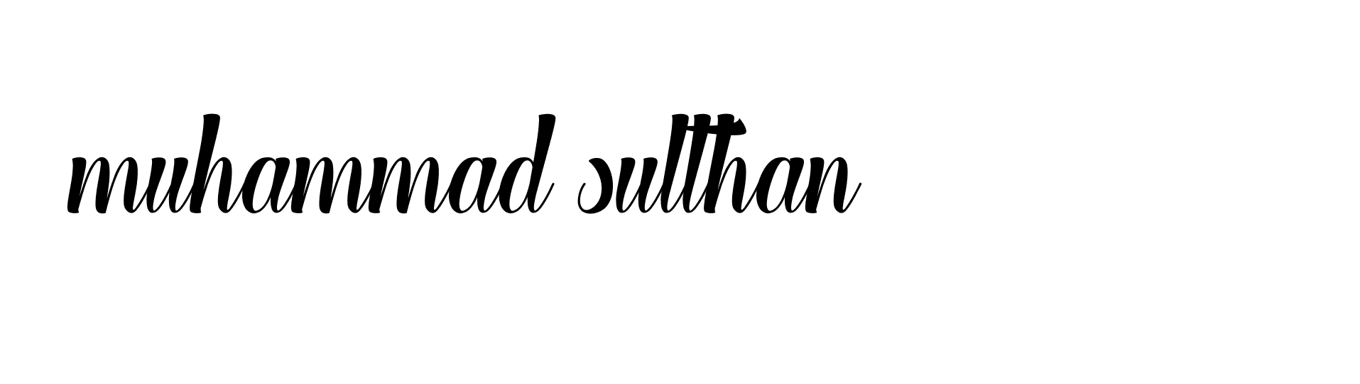 Signature of muhammad-sulthan