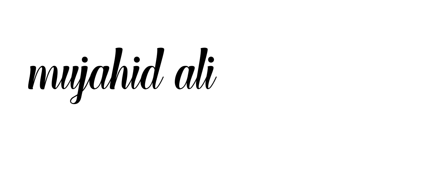 Signature of mujahid-ali