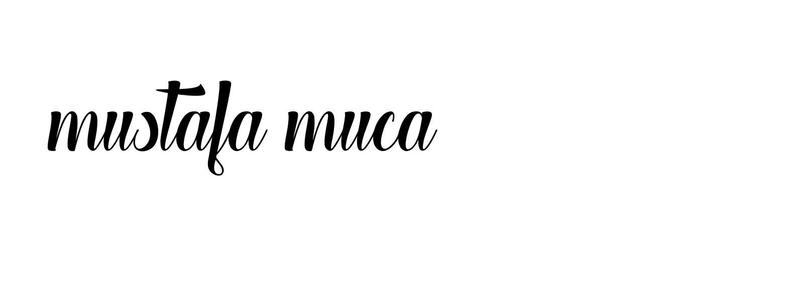 Signature of mustafa-muca