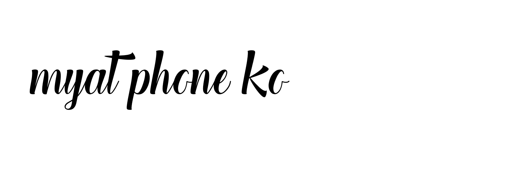 Signature of myat-phone-ko