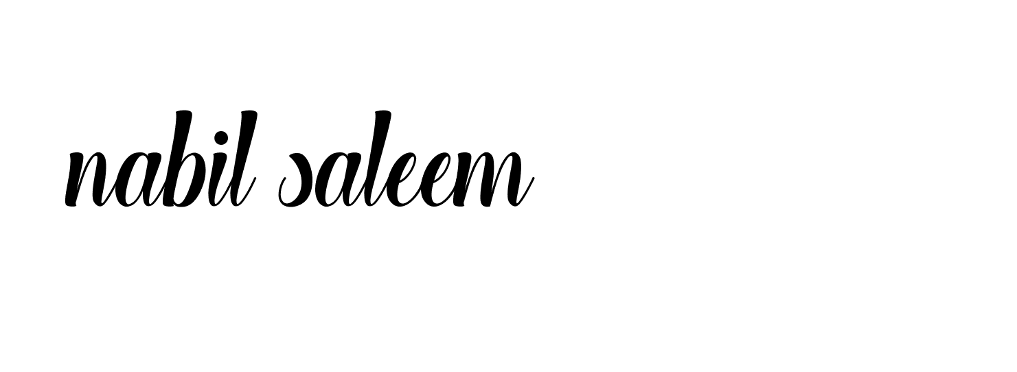 Signature of nabil-saleem