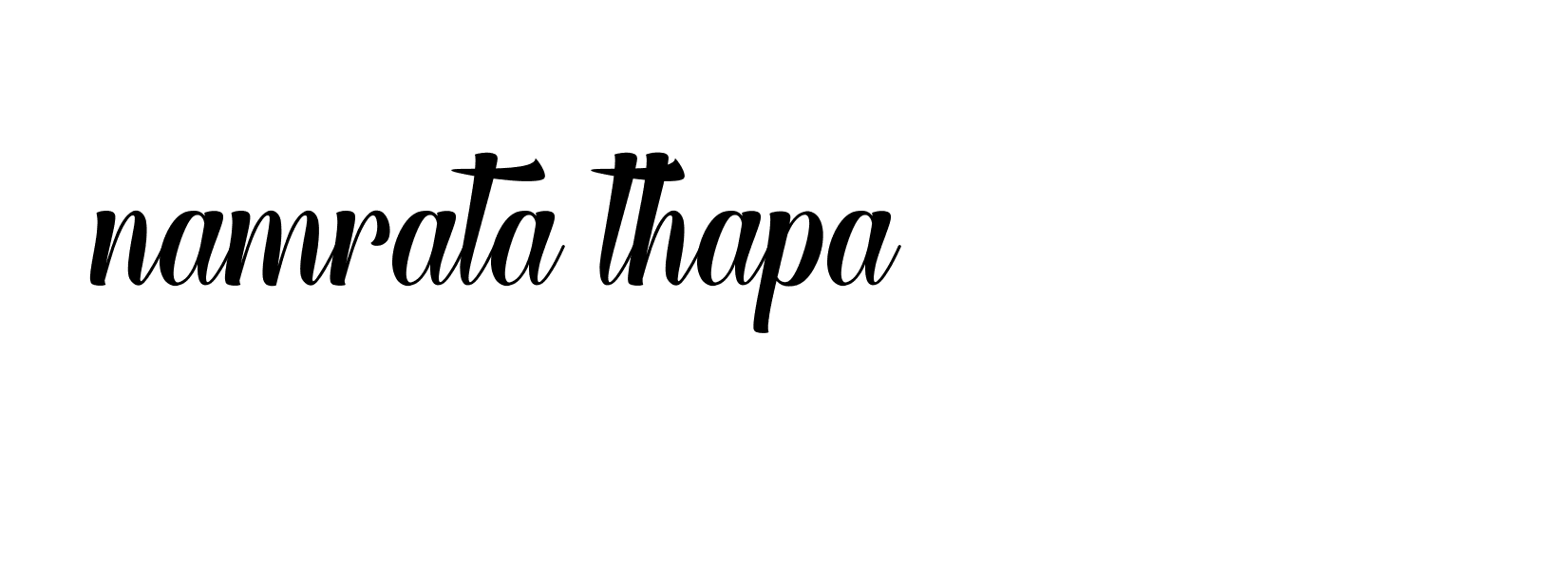 Signature of namrata-thapa