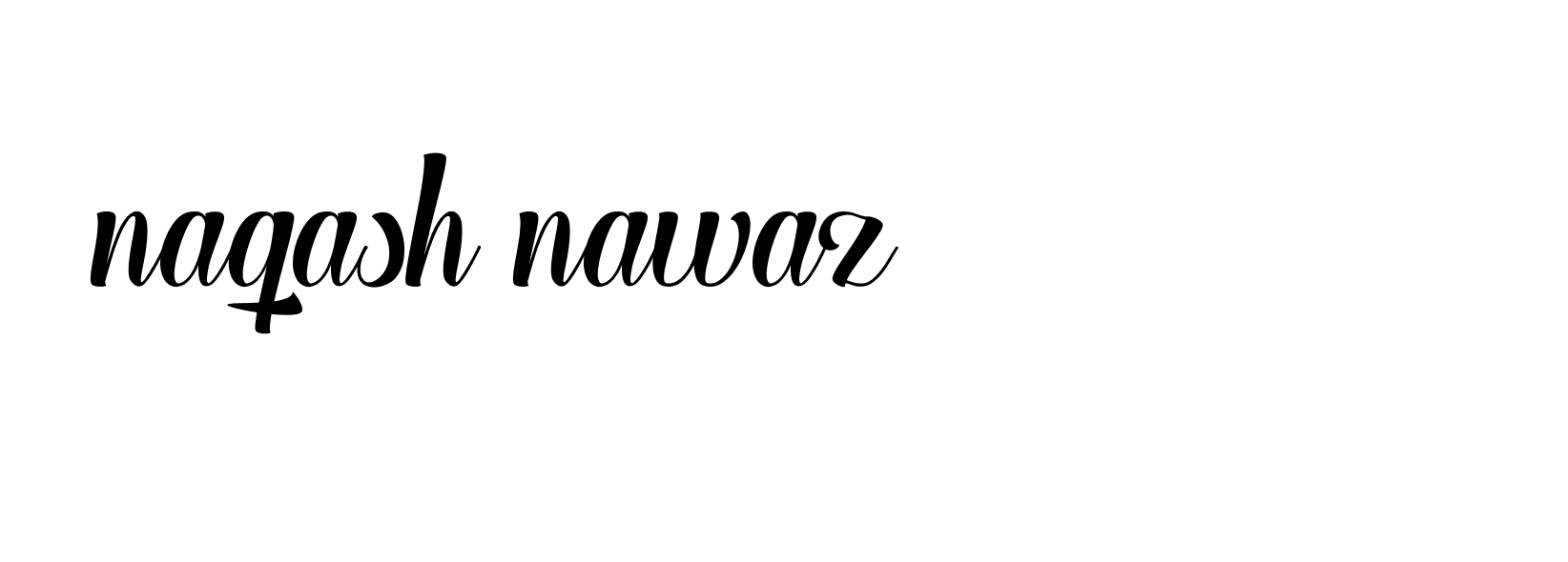 Signature of naqash-nawaz