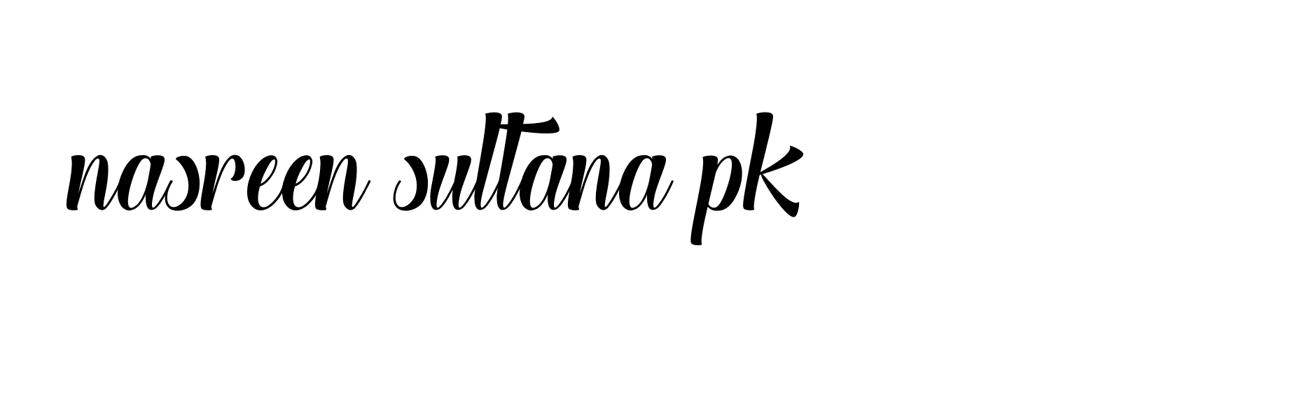 Signature of nasreen-sultana-pk