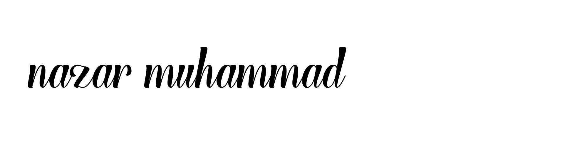 Signature of nazar-muhammad-