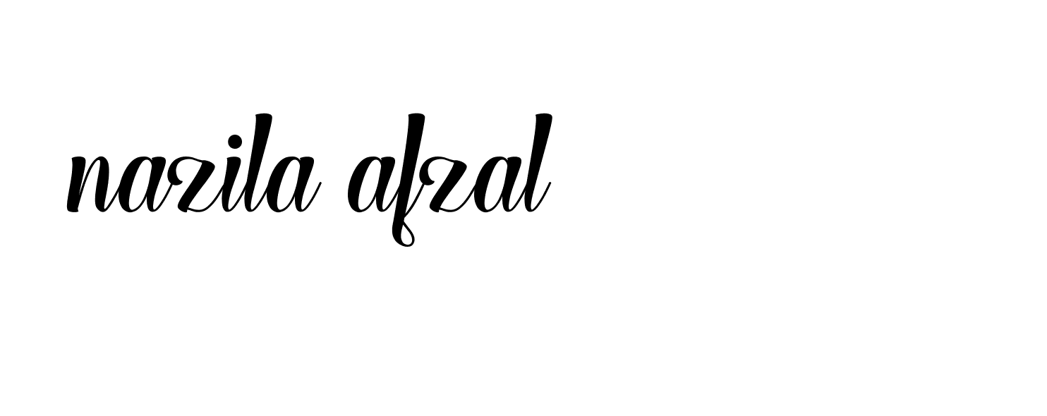 Signature of nazila-afzal