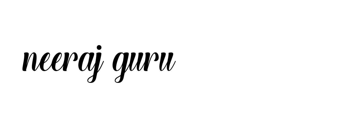 Signature of neeraj-guru