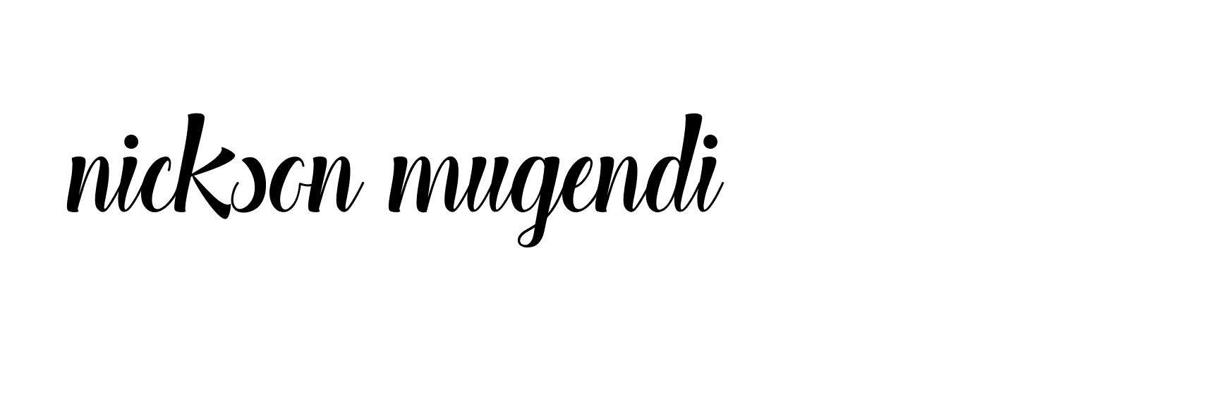 Signature of nickson-mugendi