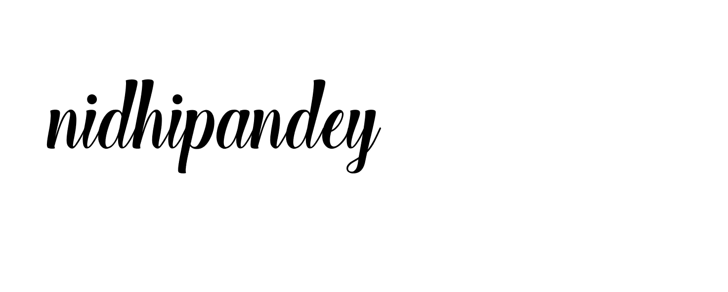 Signature of nidhipandey