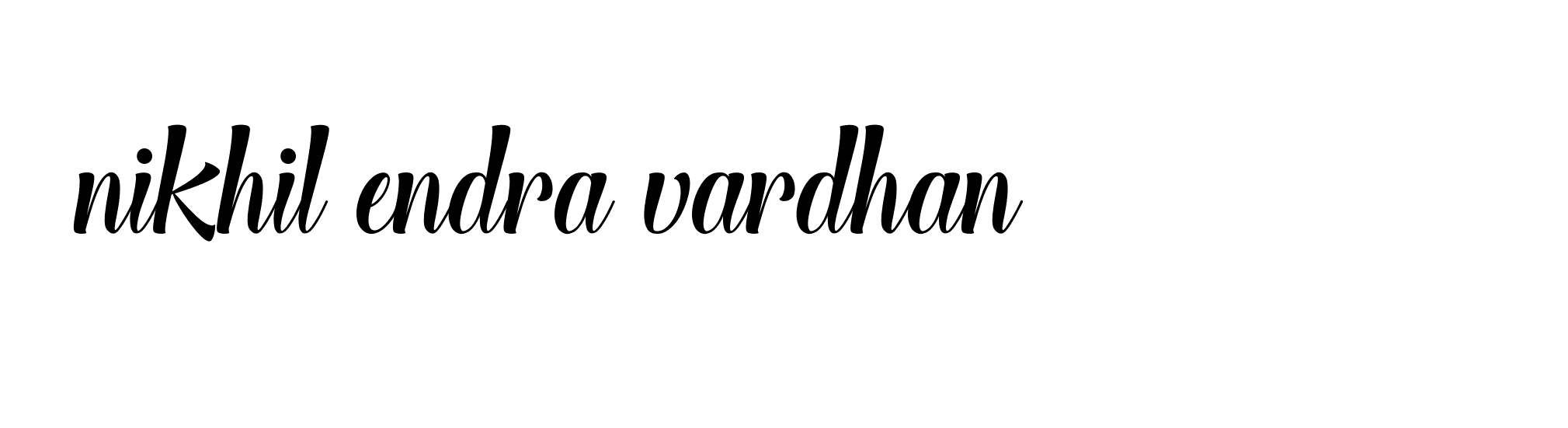 Signature of nikhil-endra-vardhan