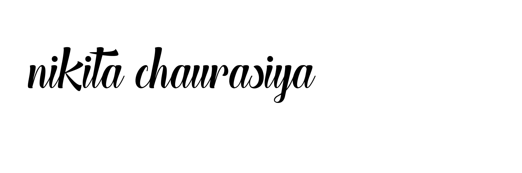 Signature of nikita-chaurasiya