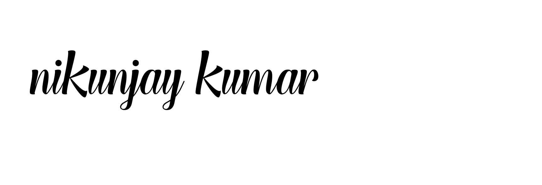 Signature of nikunjay-kumar