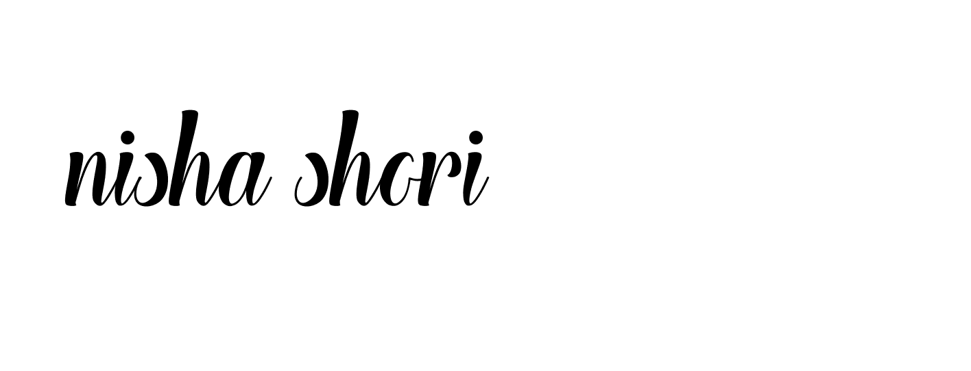 Signature of nisha-shori