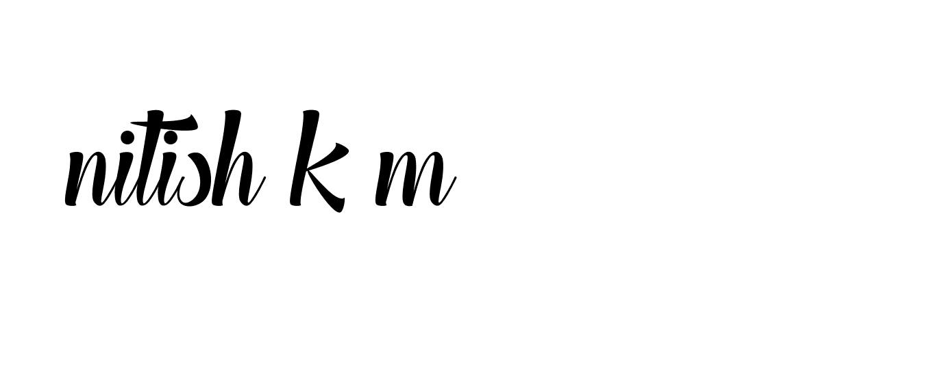 Signature of nitish-k-m