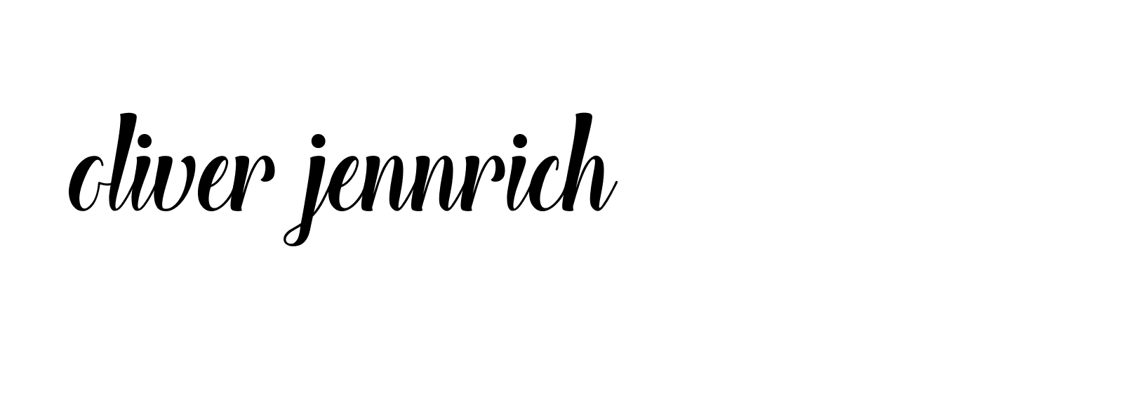 Signature of oliver-jennrich-