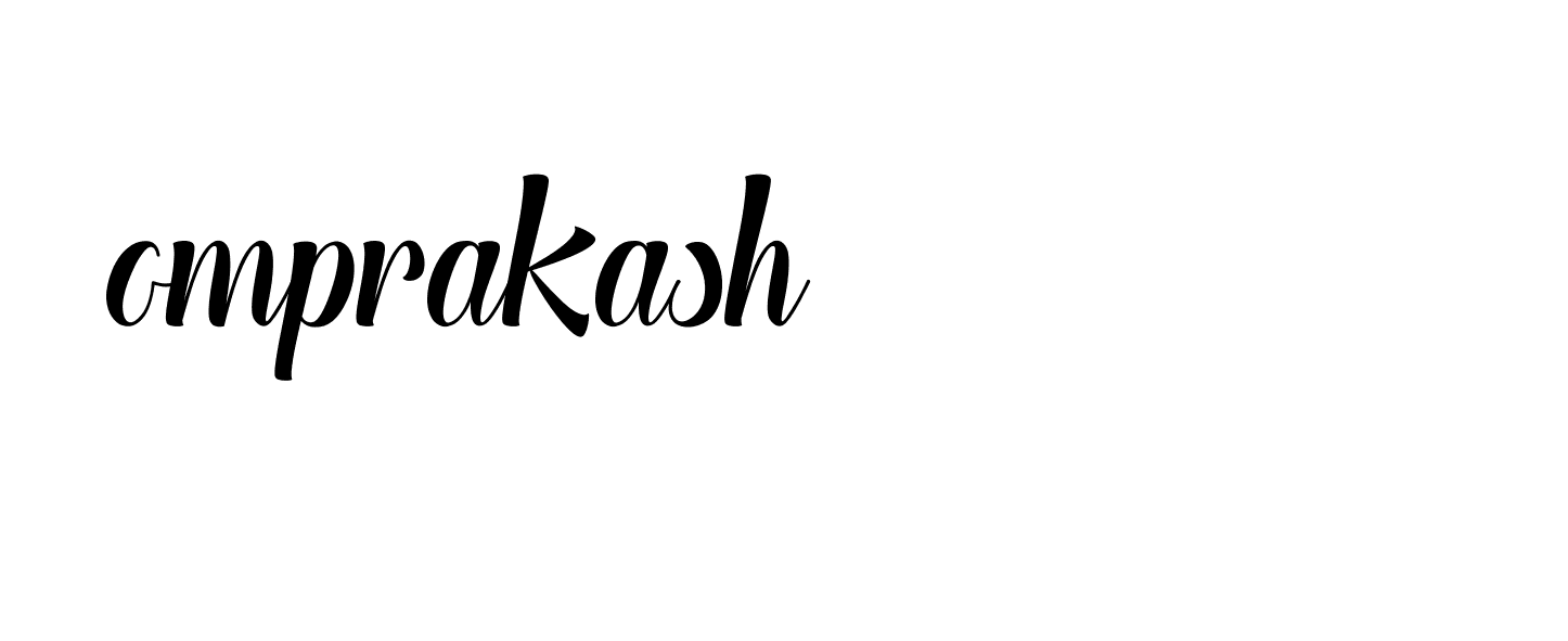 Signature of omprakash