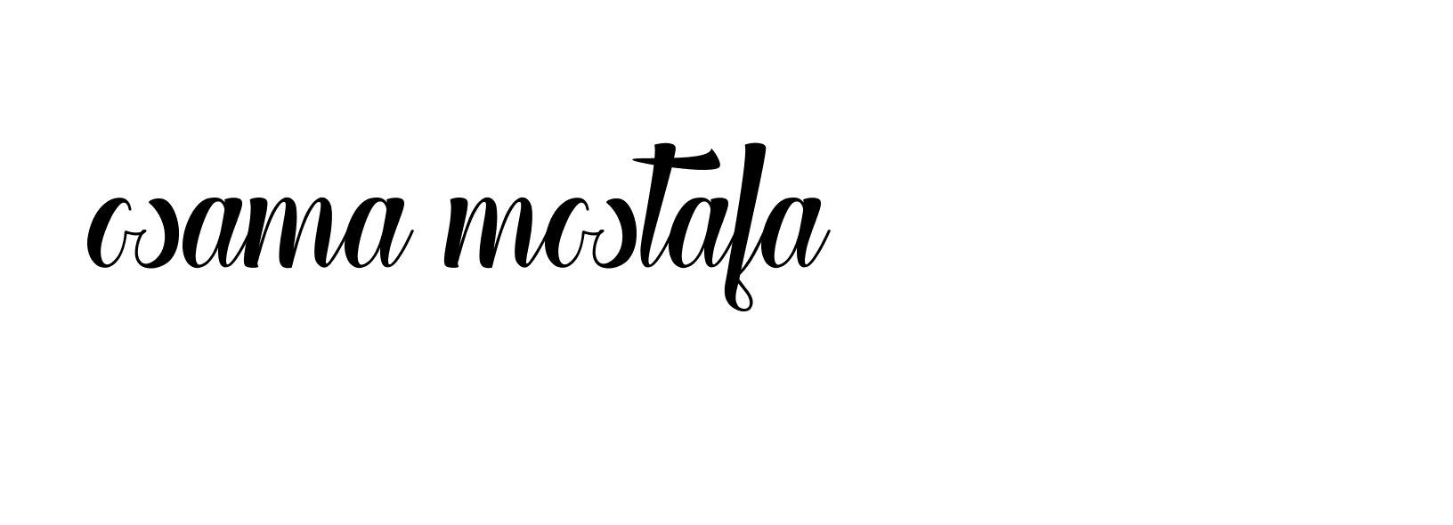 Signature of osama-mostafa