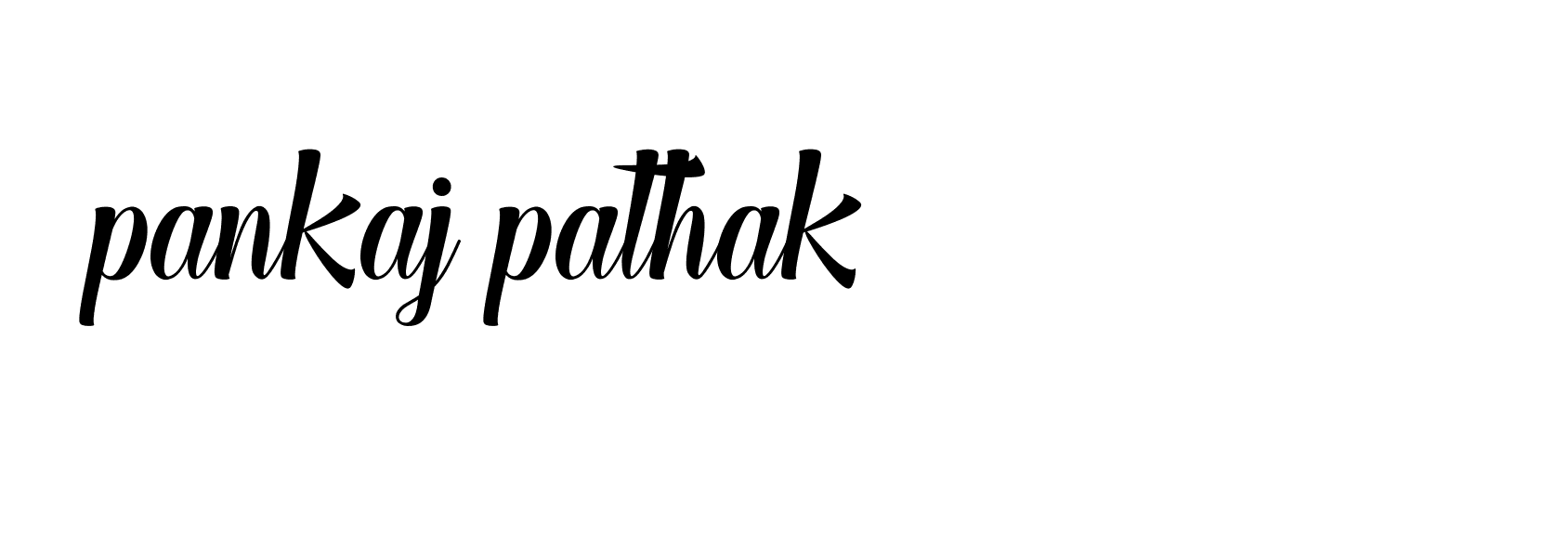 Signature of pankaj-pathak-