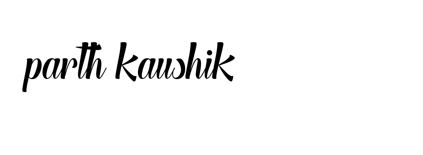 Signature of parth-kaushik