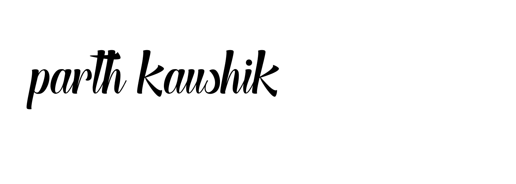 Signature of parth-kaushik-