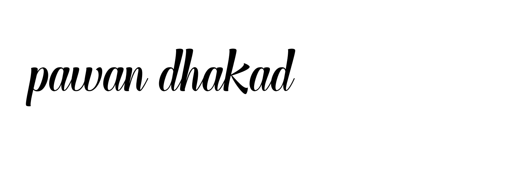 Signature of pawan-dhakad